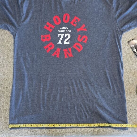 Hooey Heather Blue Crew Neck Short Sleeve T-Shirt - Size Large - Picture 6 of 9